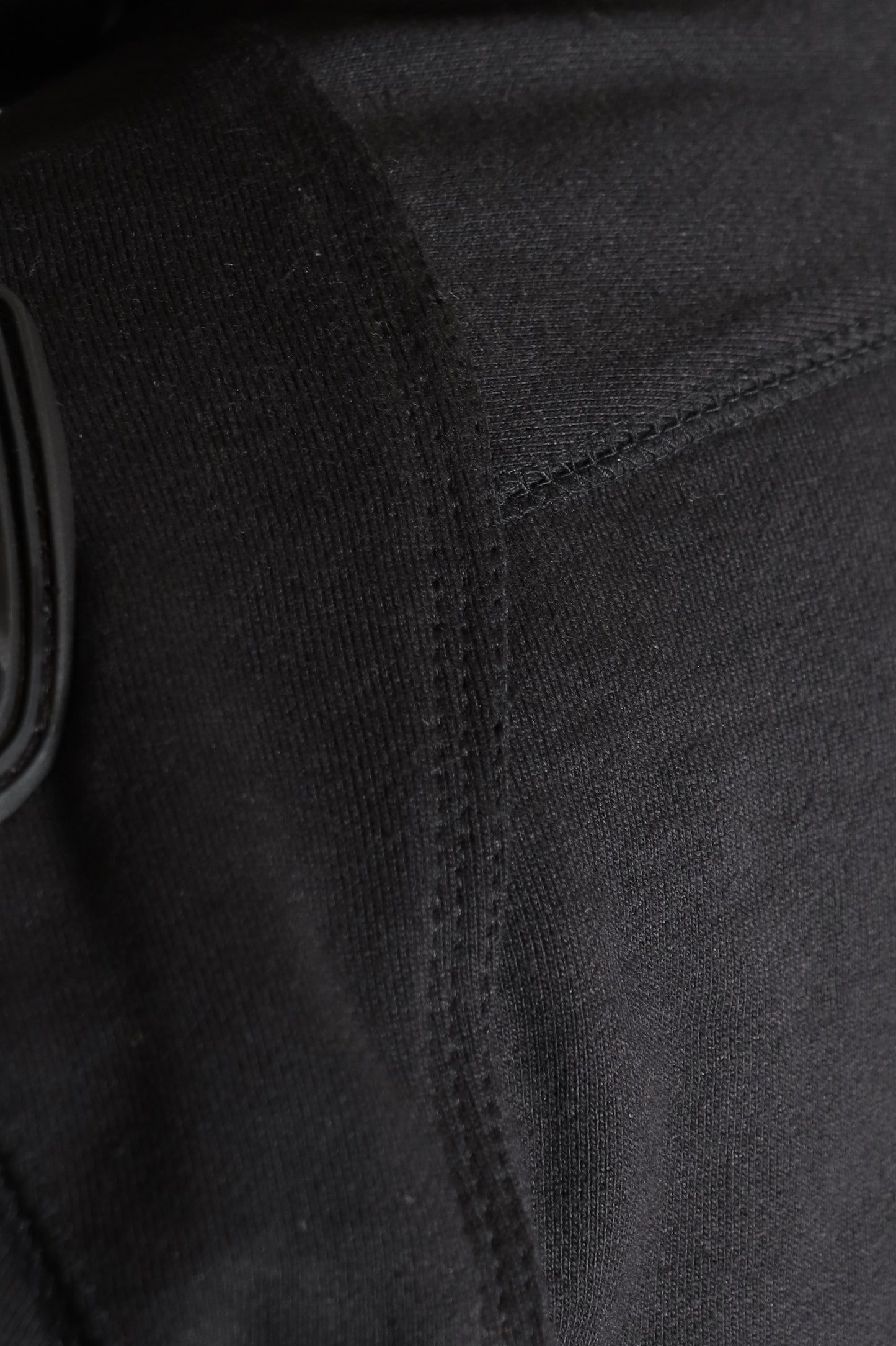"RÙH" Paneled Zip Up Hoodie (Black)