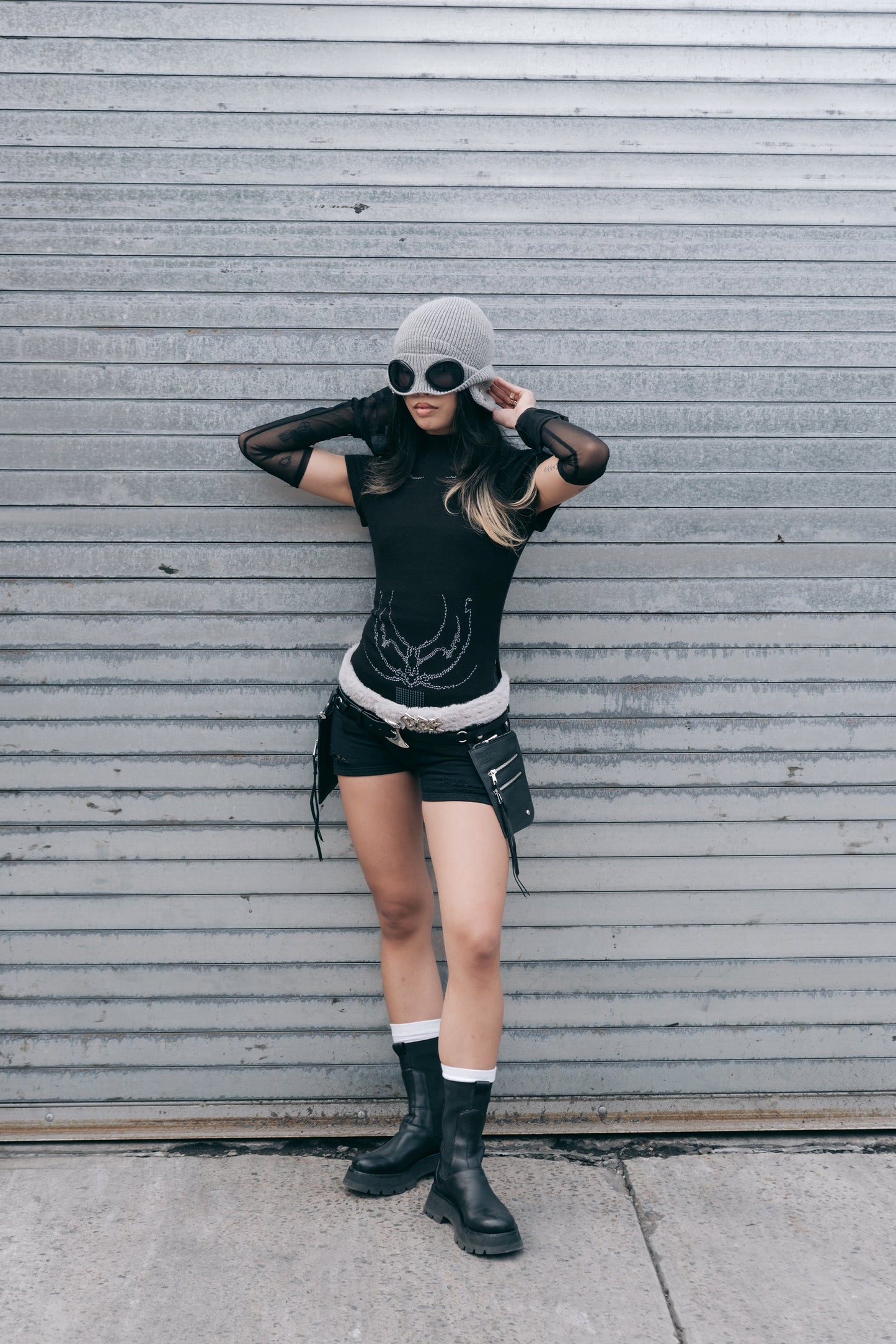 Gorro Goggle (gris piedra)