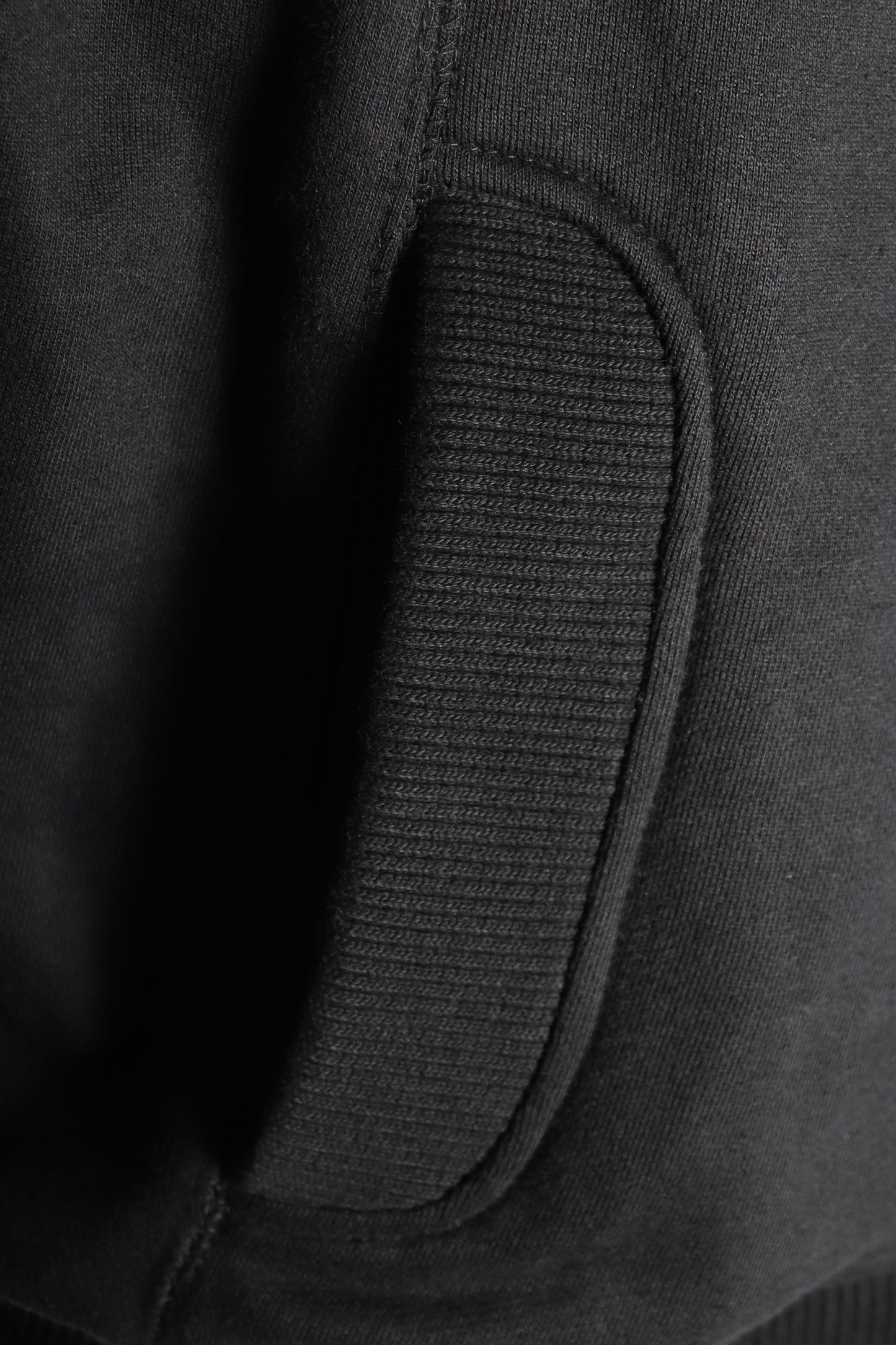 "RÙH" Paneled Zip Up Hoodie (Black)