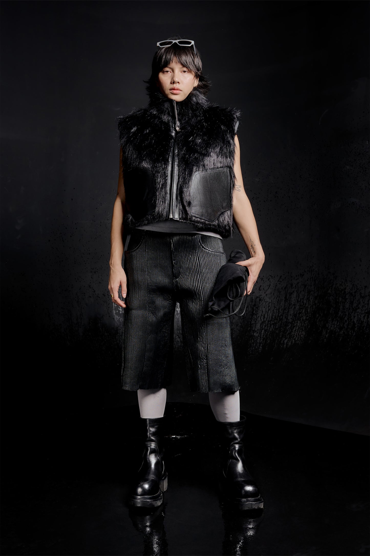 "RÙH" Fur Jacket (Black)