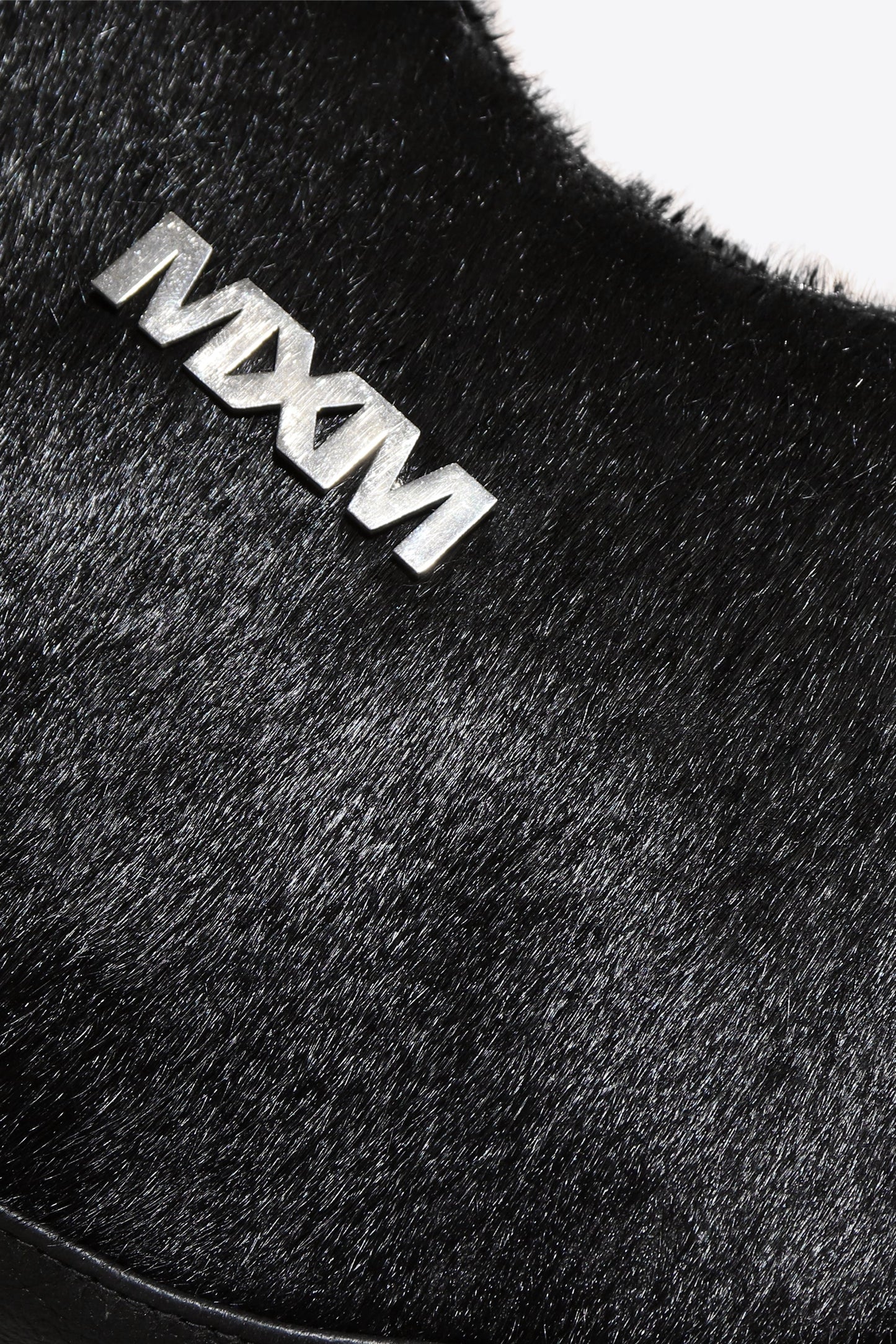 Bolso de media luna con pelo de poni
