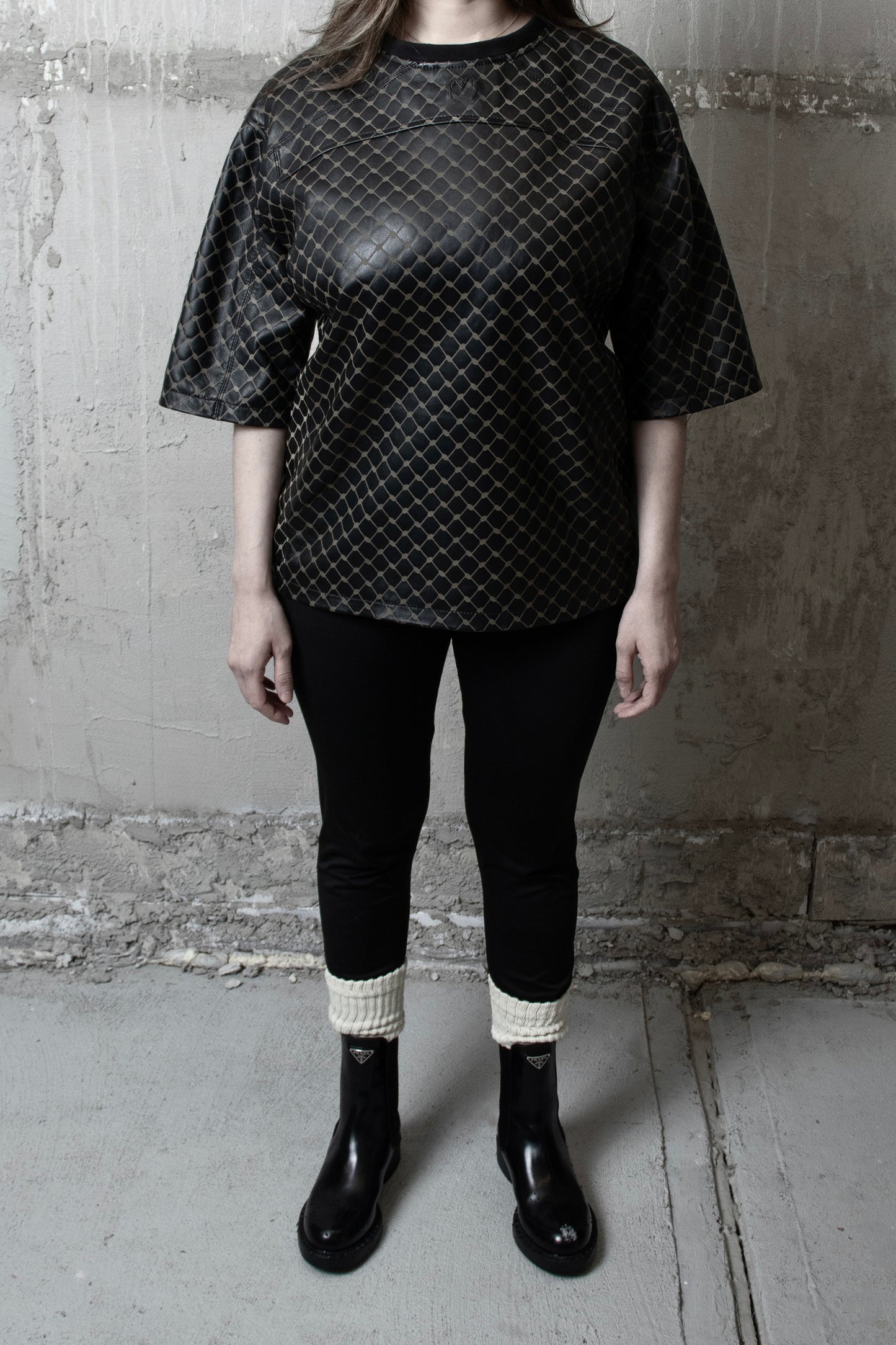 "Sumùd" Leather Tee