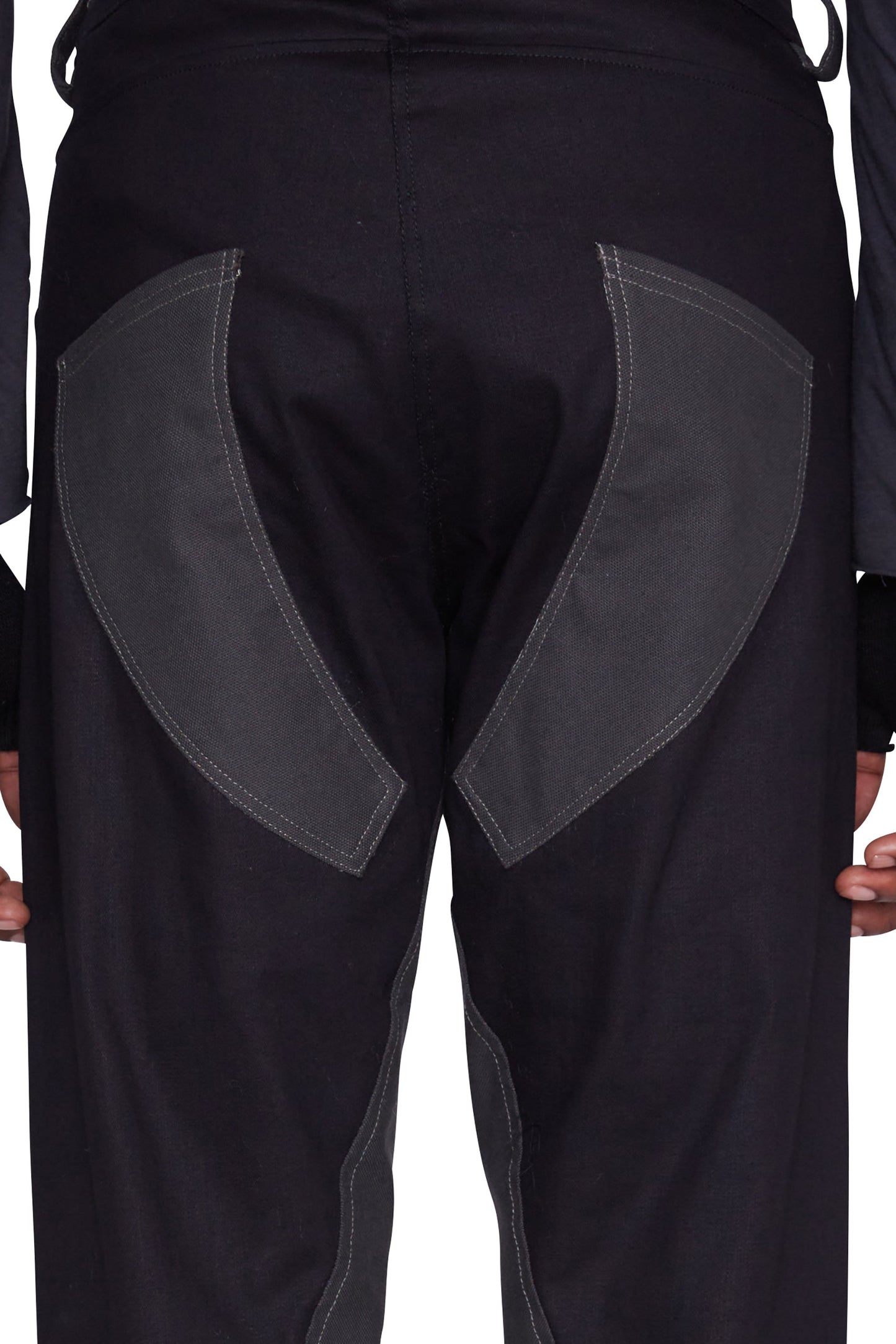 Moto Denim acolchado (negro/humo salvia)