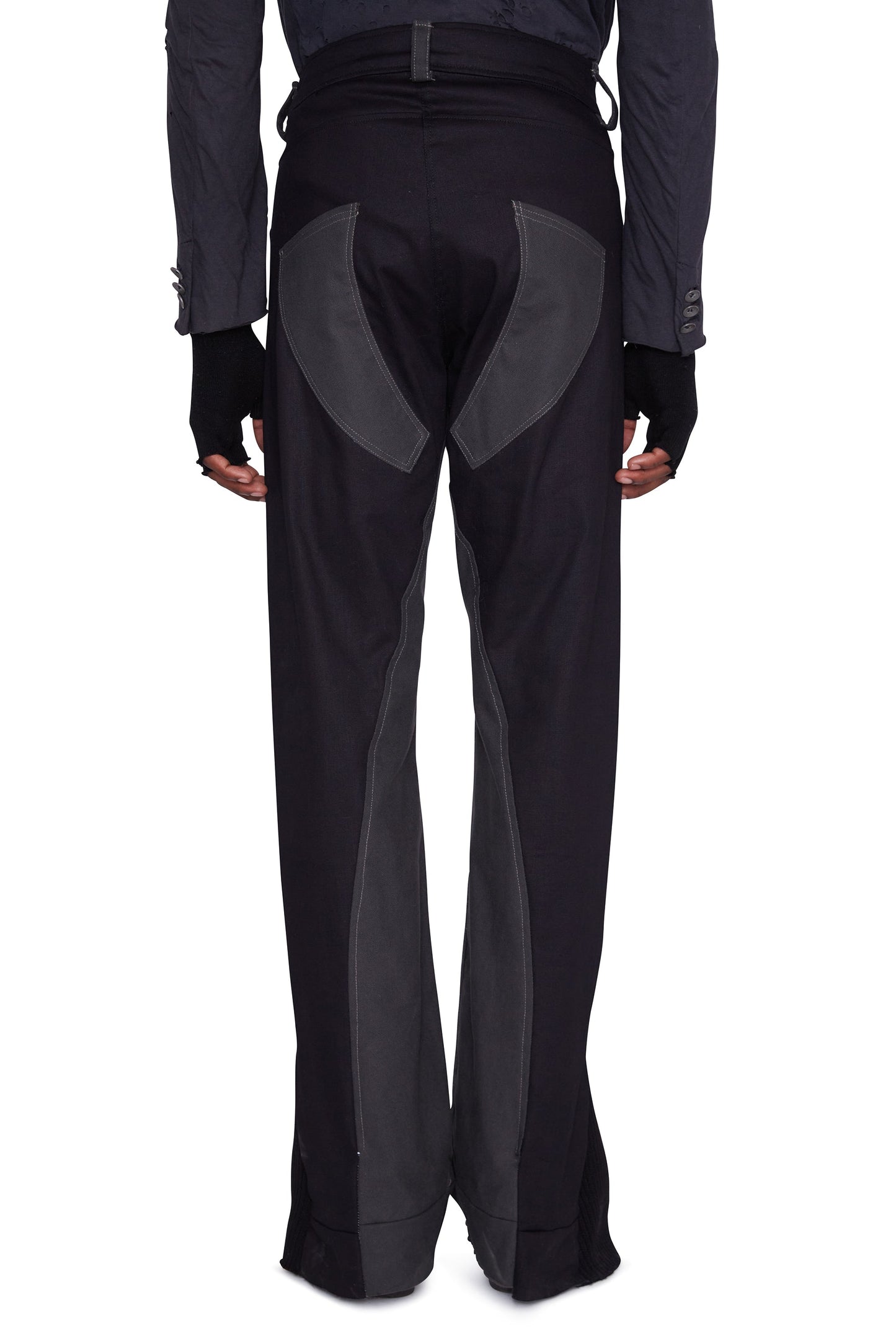 Moto Denim acolchado (negro/humo salvia)