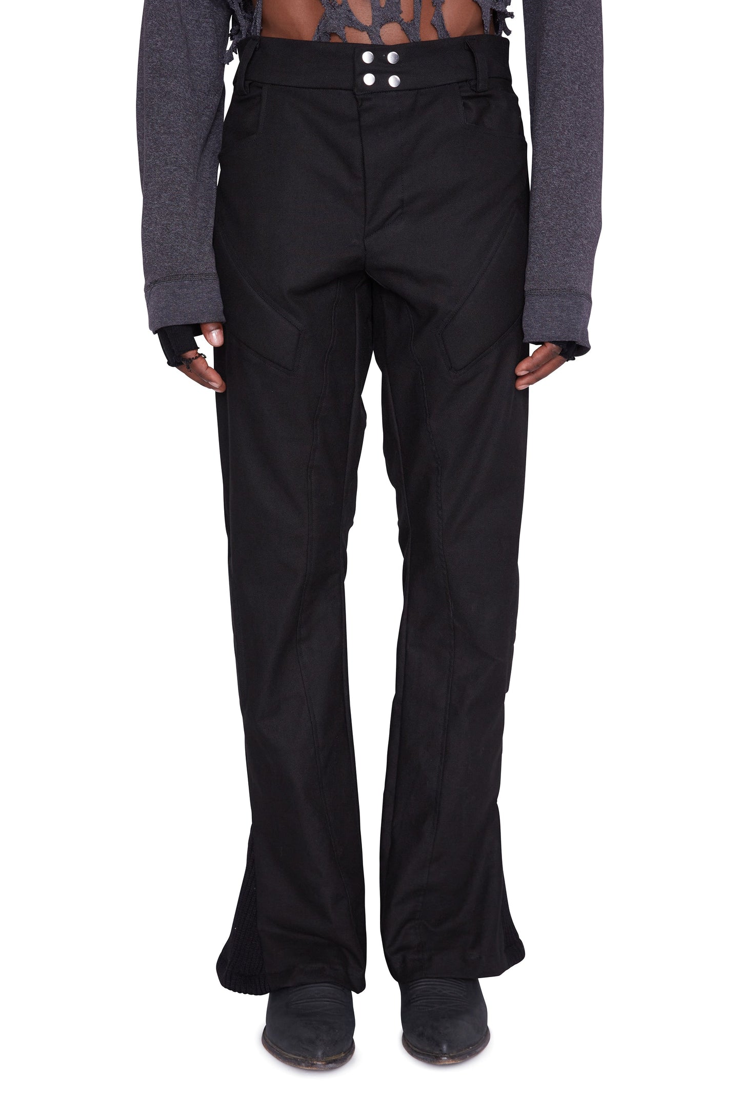 Moto Denim acolchado (negro)