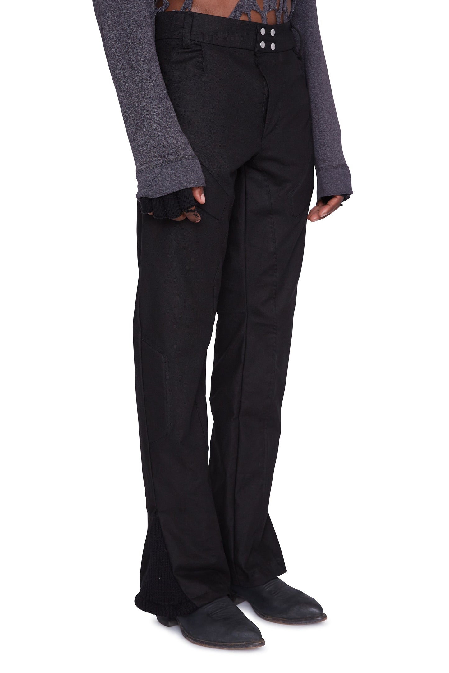 Moto Denim acolchado (negro)