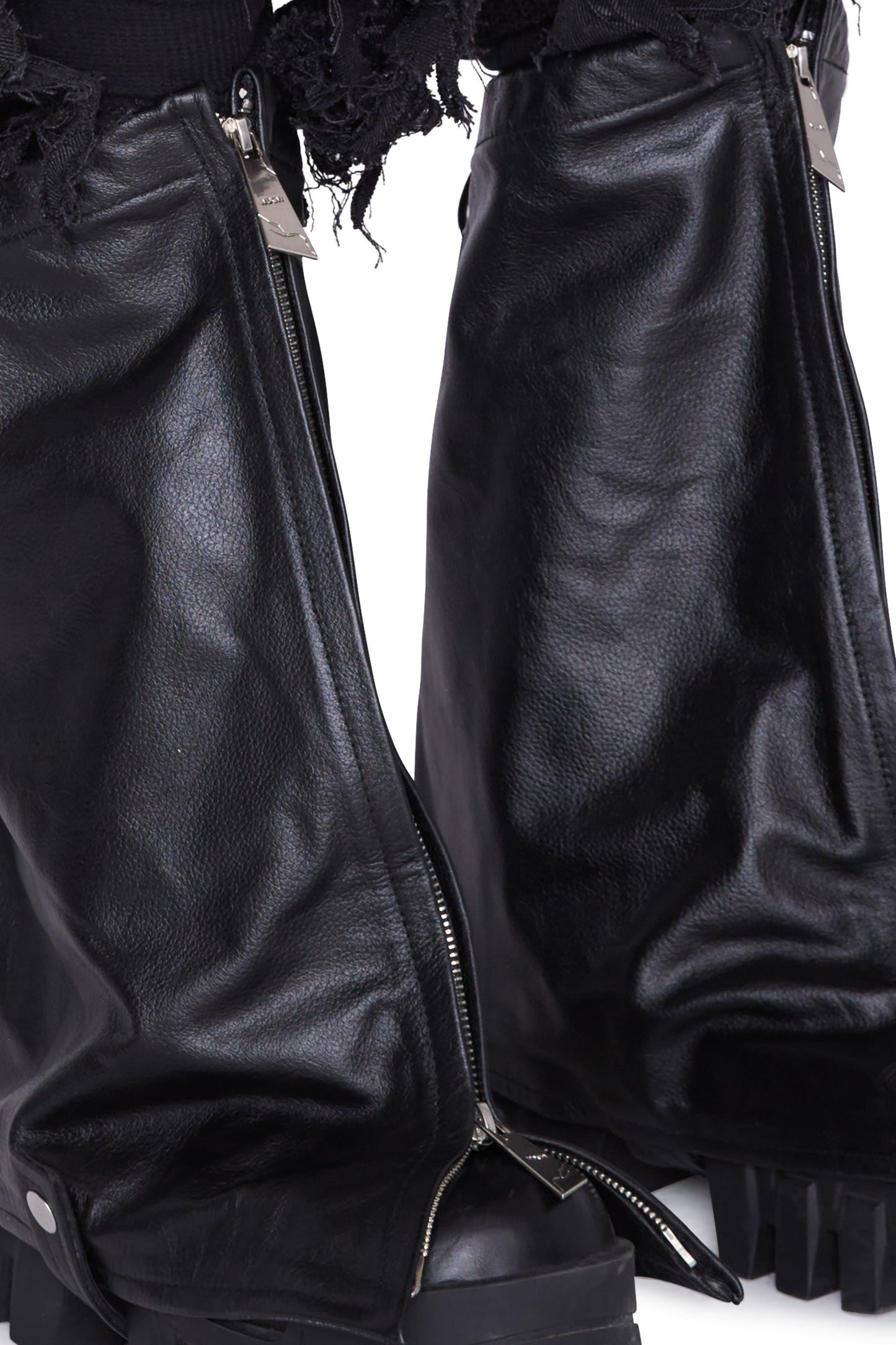 Funda de cuero para botas (negro)
