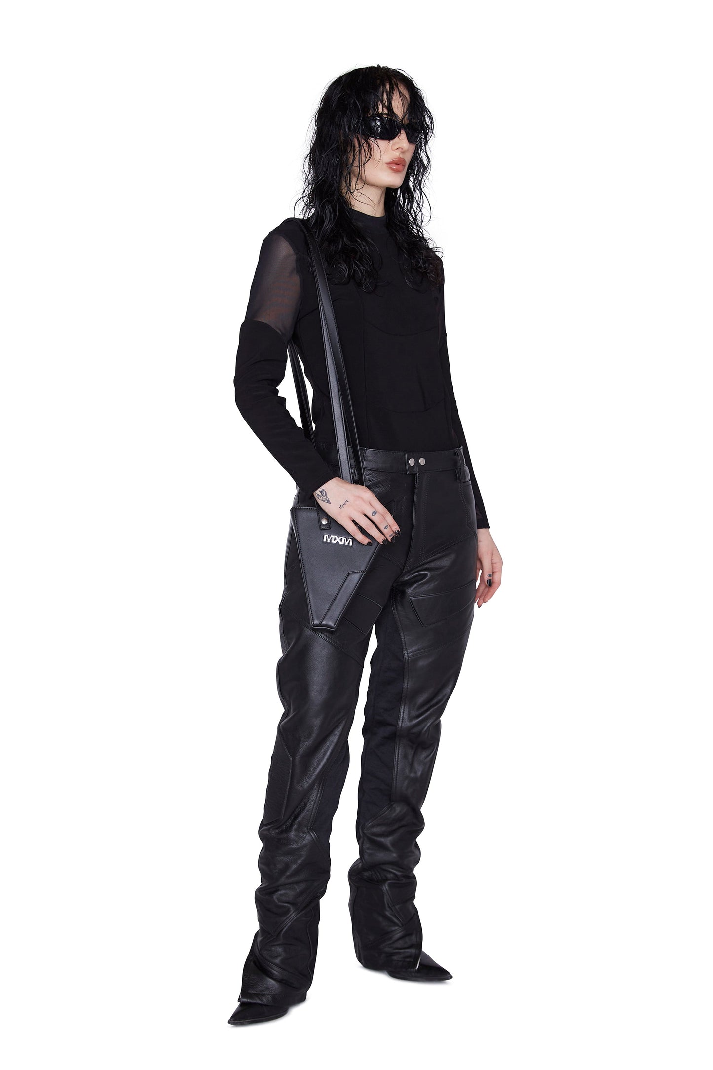 Camisa de malla para motociclista para mujer (negra)