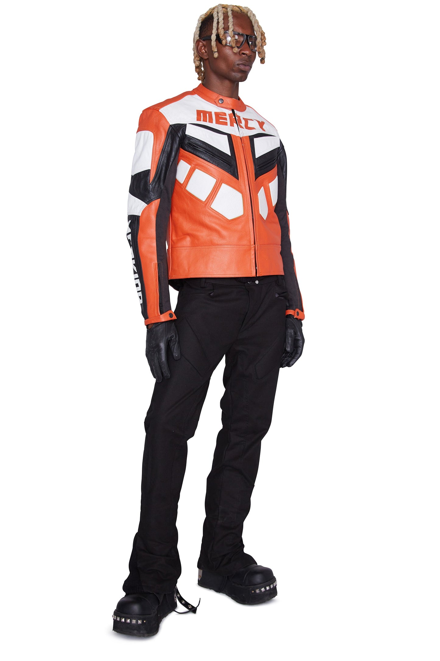 Chaqueta de cuero para motociclista (Desert Sunset)