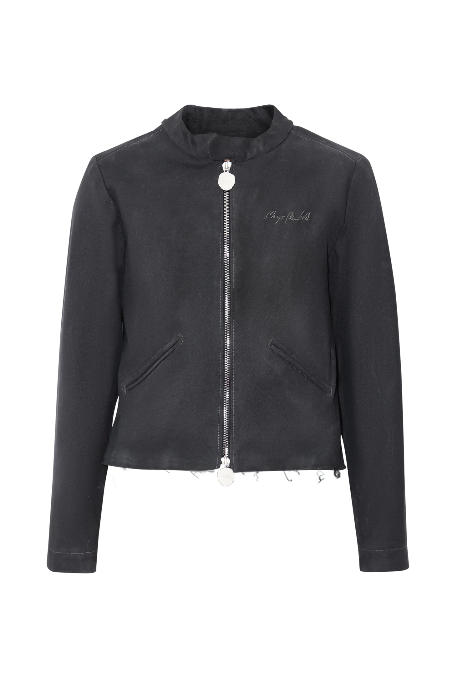 Chaqueta vaquera para motociclista (color humo salvia)