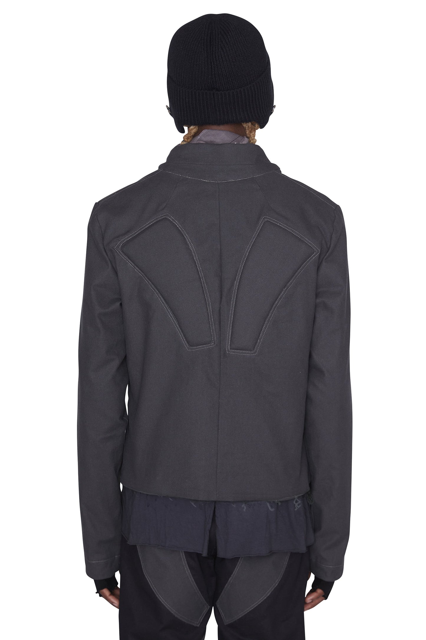 Chaqueta vaquera para motociclista (color humo salvia)