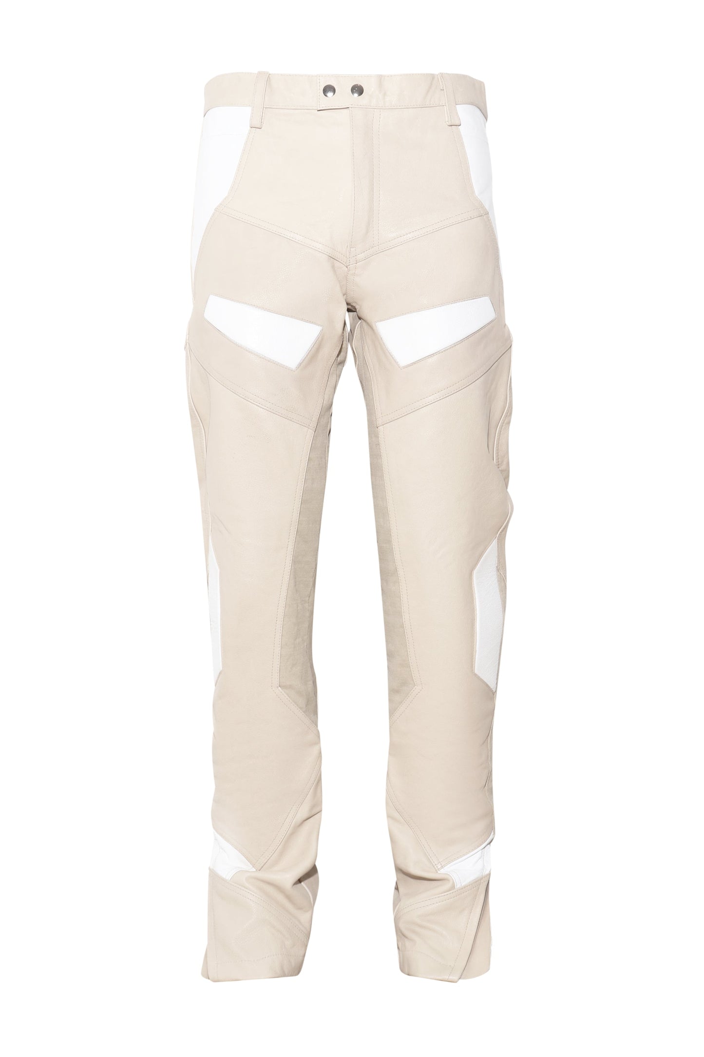 Pantalón de cuero para moto (arena)
