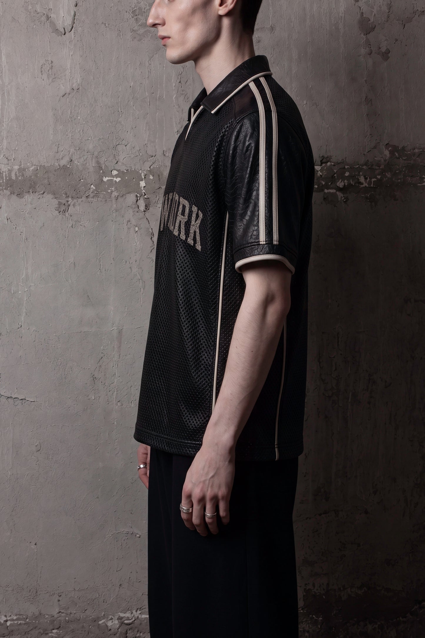 "Finalè" Leather Jersey