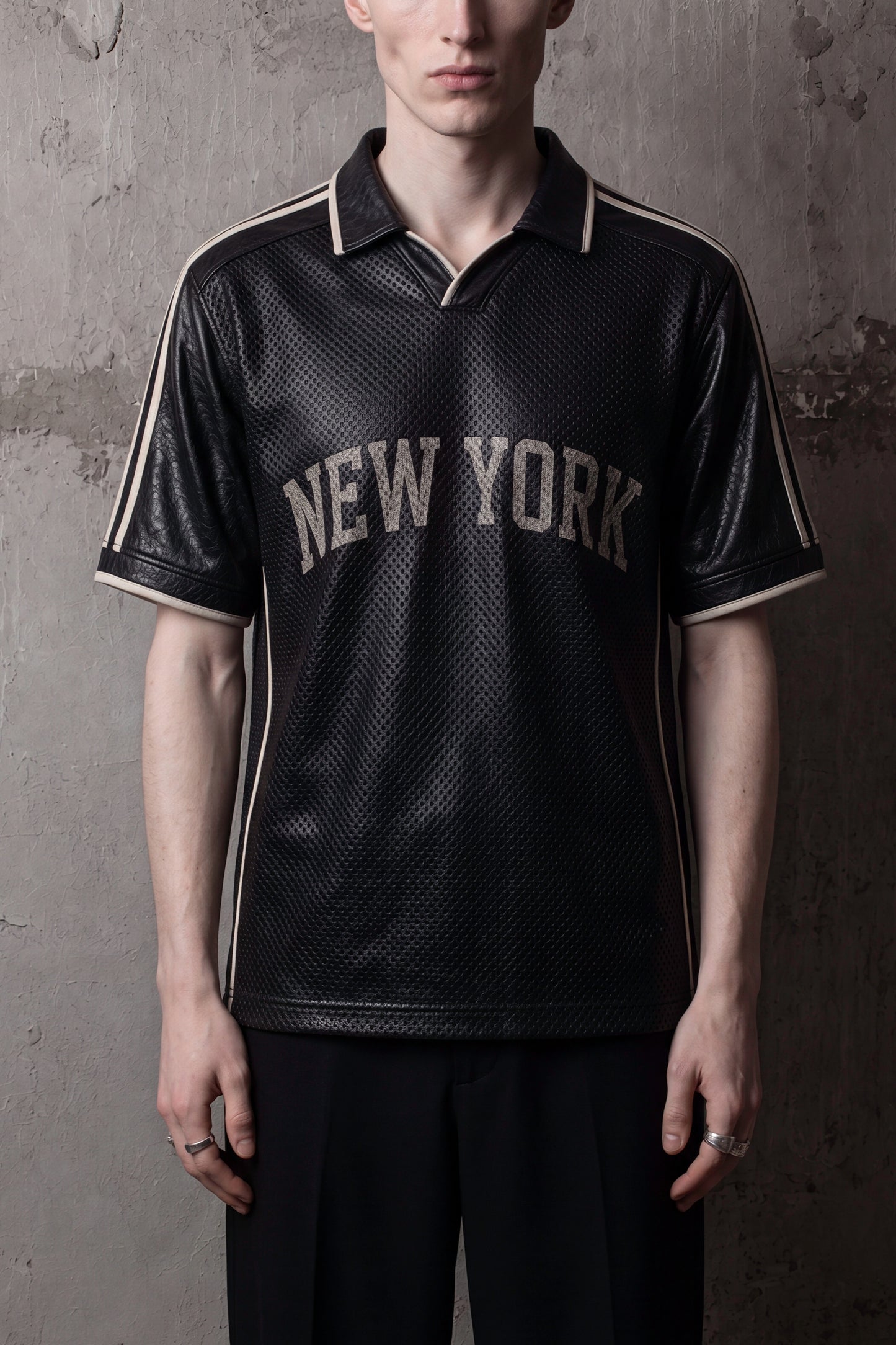 "Finalè" Leather Jersey