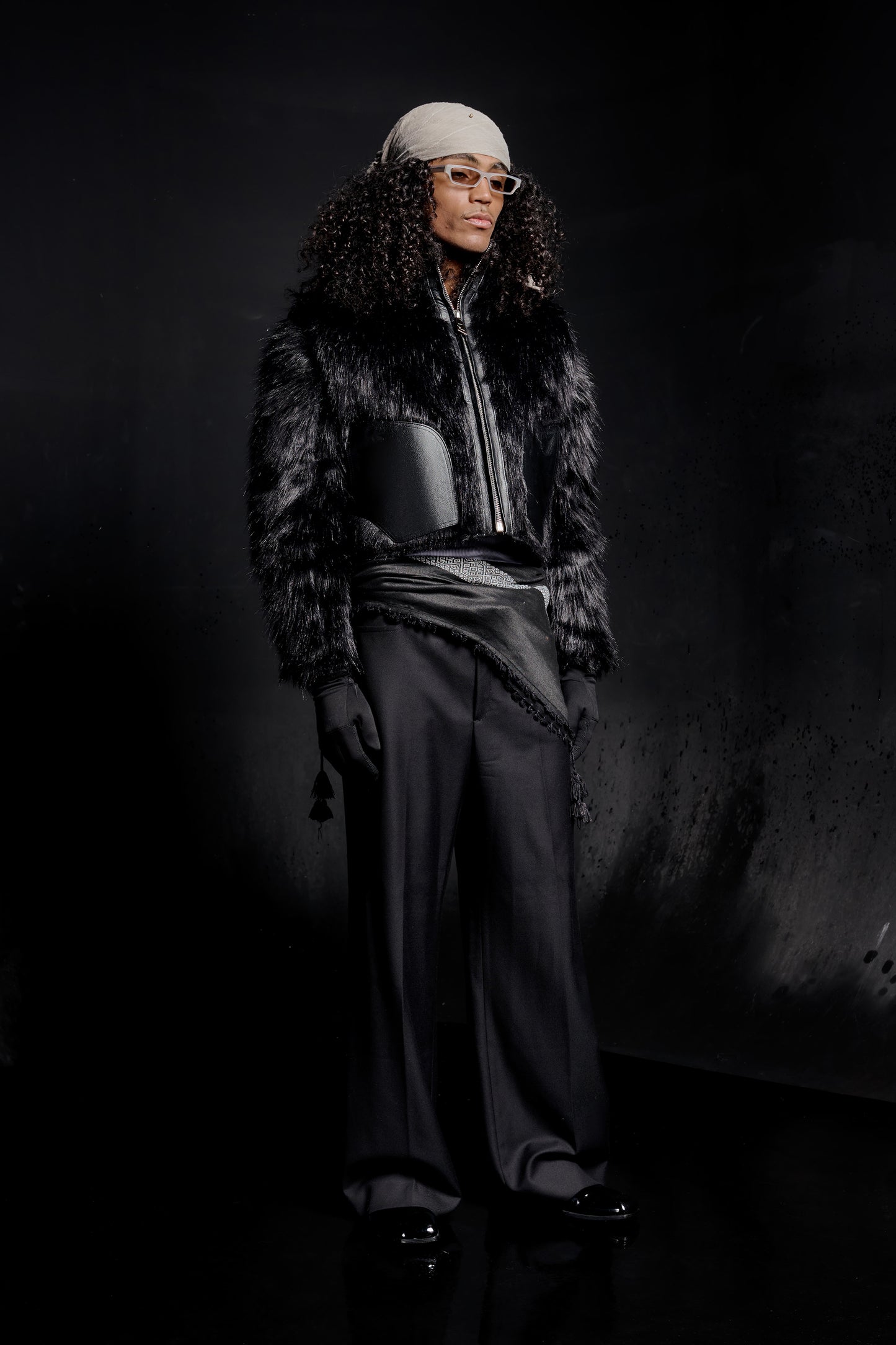 "RÙH" Fur Jacket (Black)
