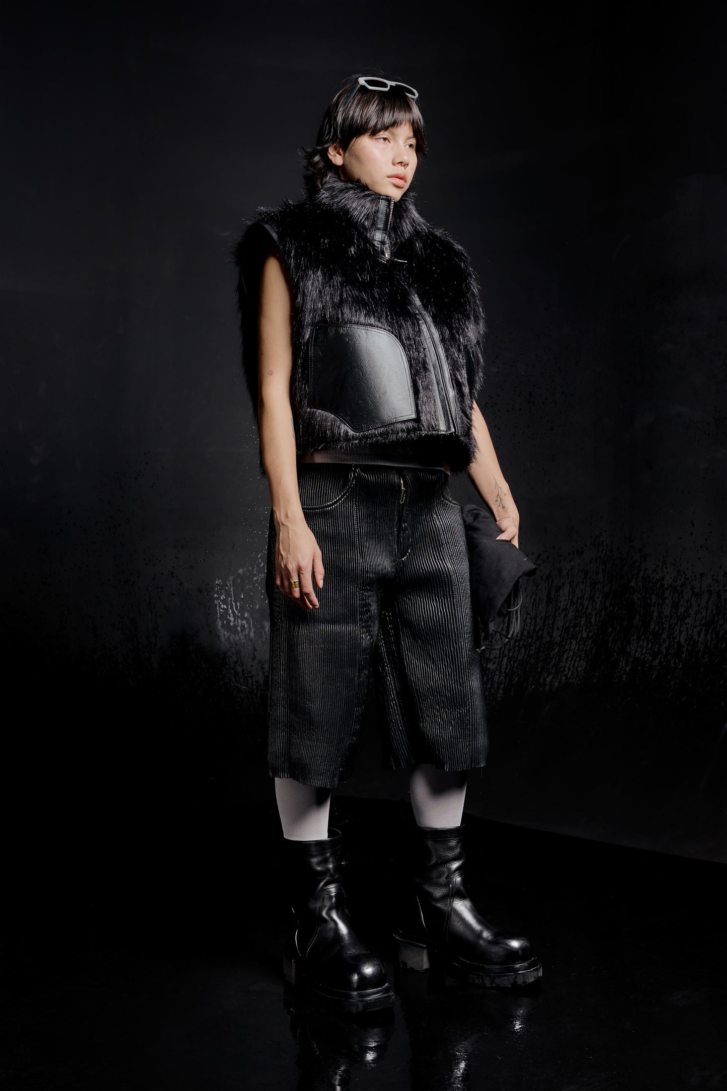 "RÙH" Fur Jacket (Black)