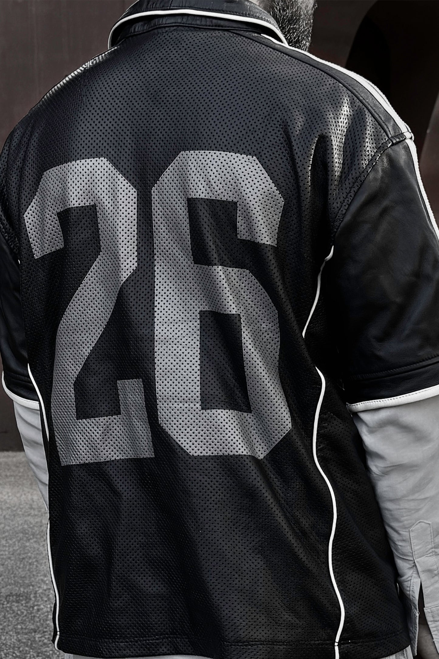 "Finalè" Leather Jersey