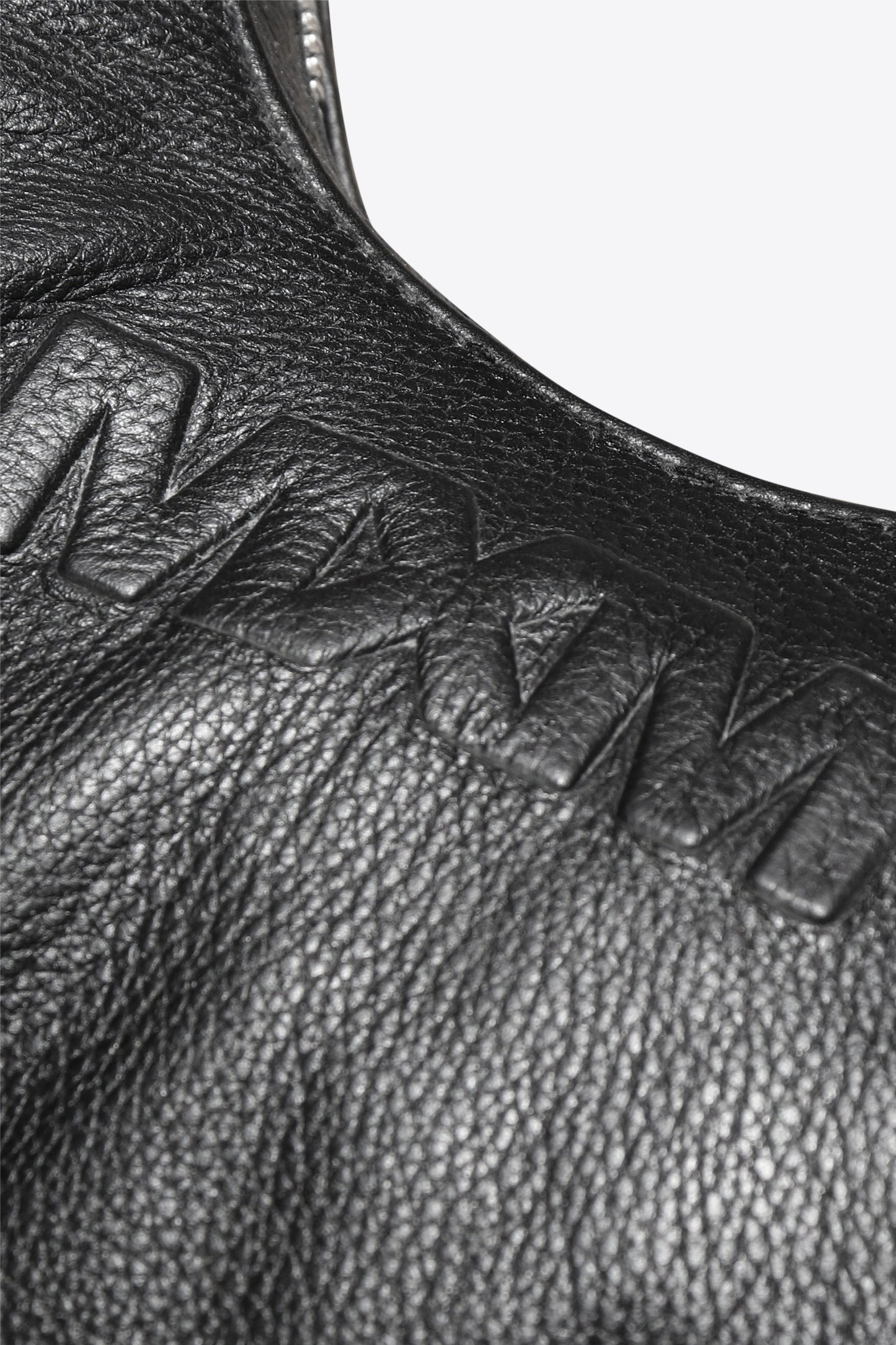 Leather Embossed Crescent Bag (SAMPLE)