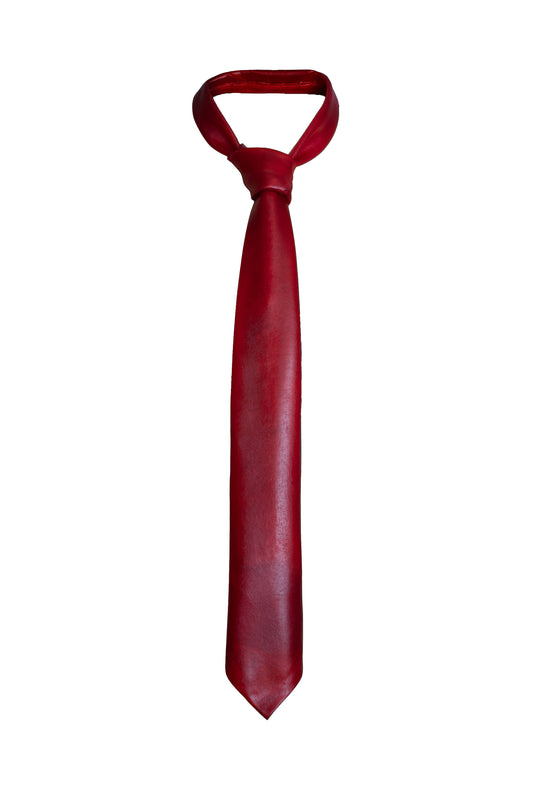 Translucent Lambskin Leather Tie