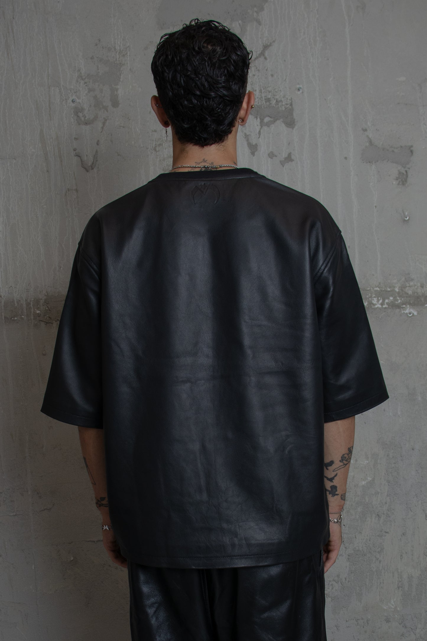 "Vandalism" Nappa Leather T-Shirt