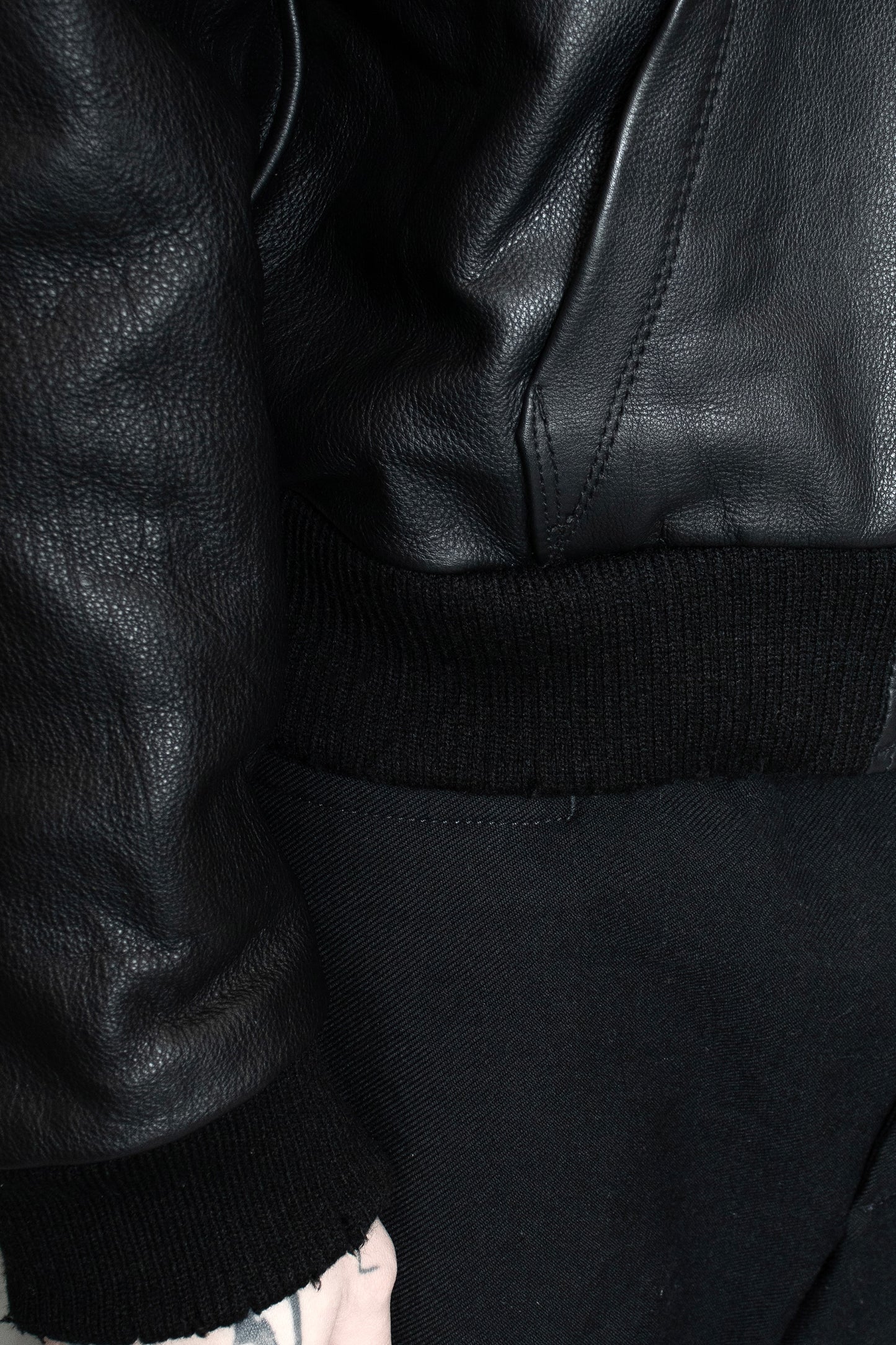 "Amīn" Leather Hoodie