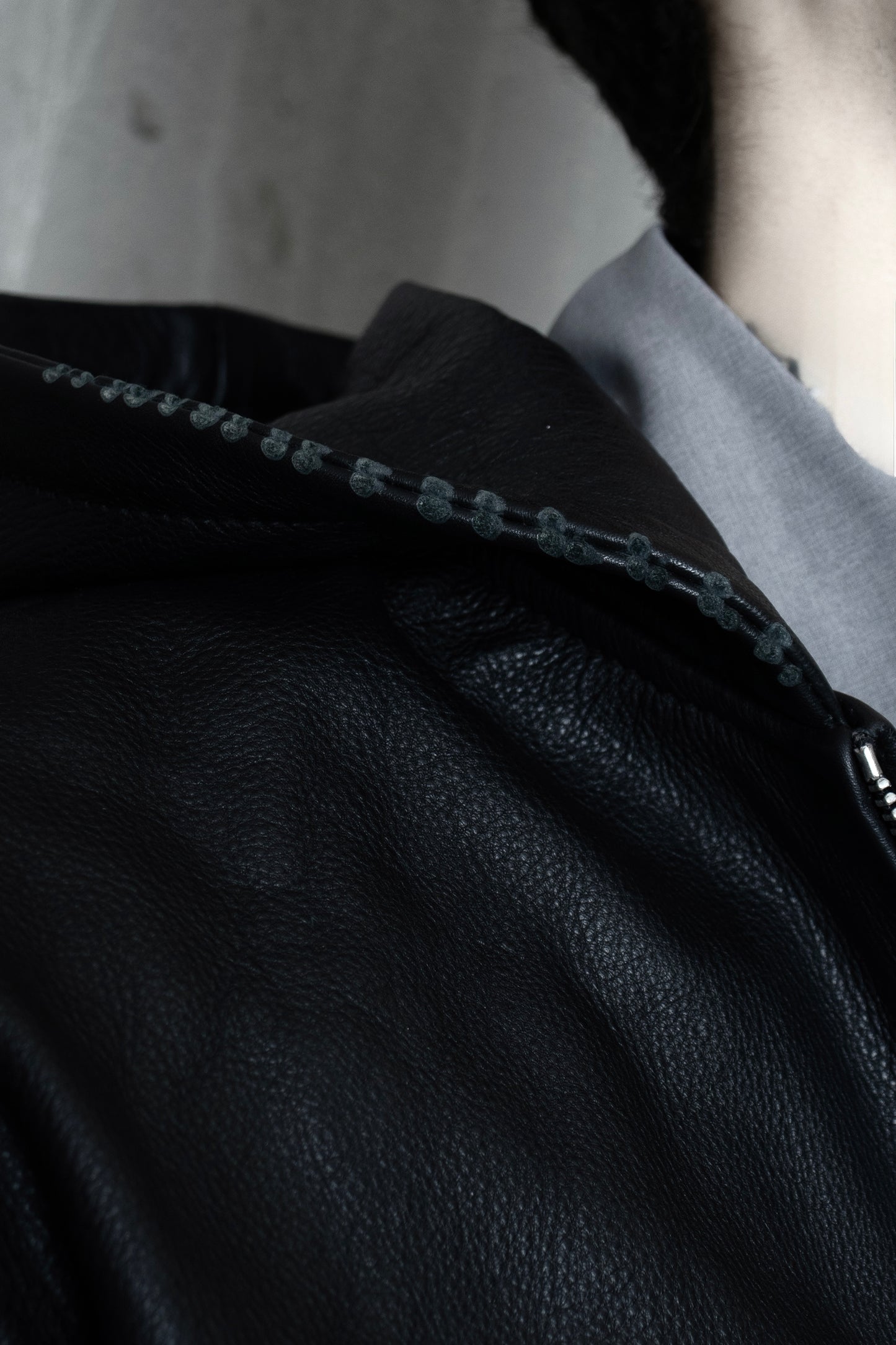 "Amīn" Leather Hoodie