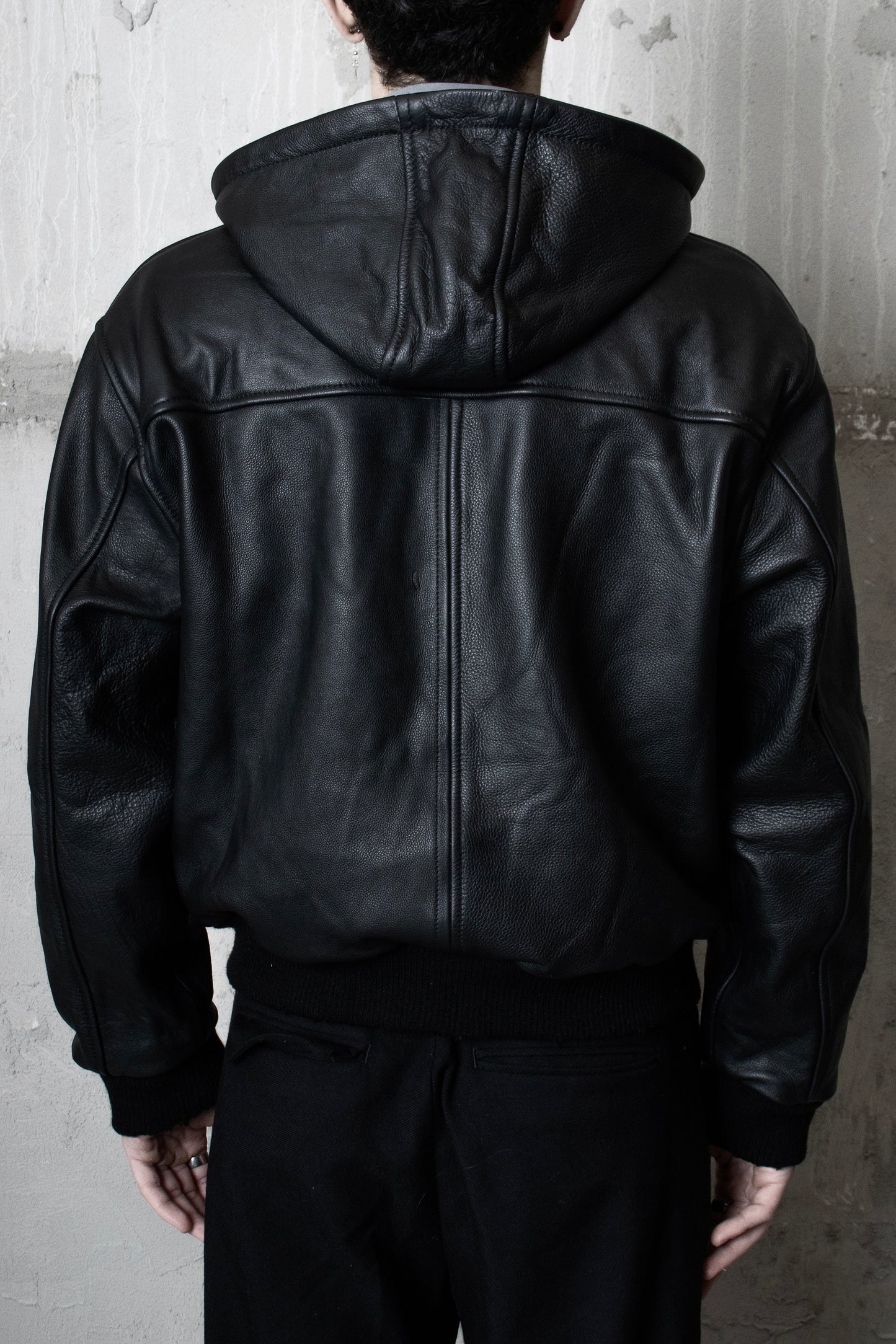 "Amīn" Leather Hoodie