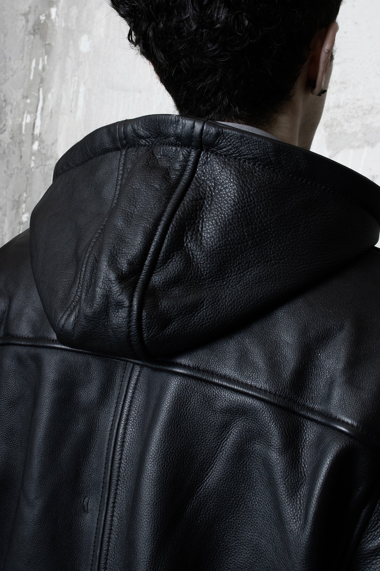 "Amīn" Leather Hoodie