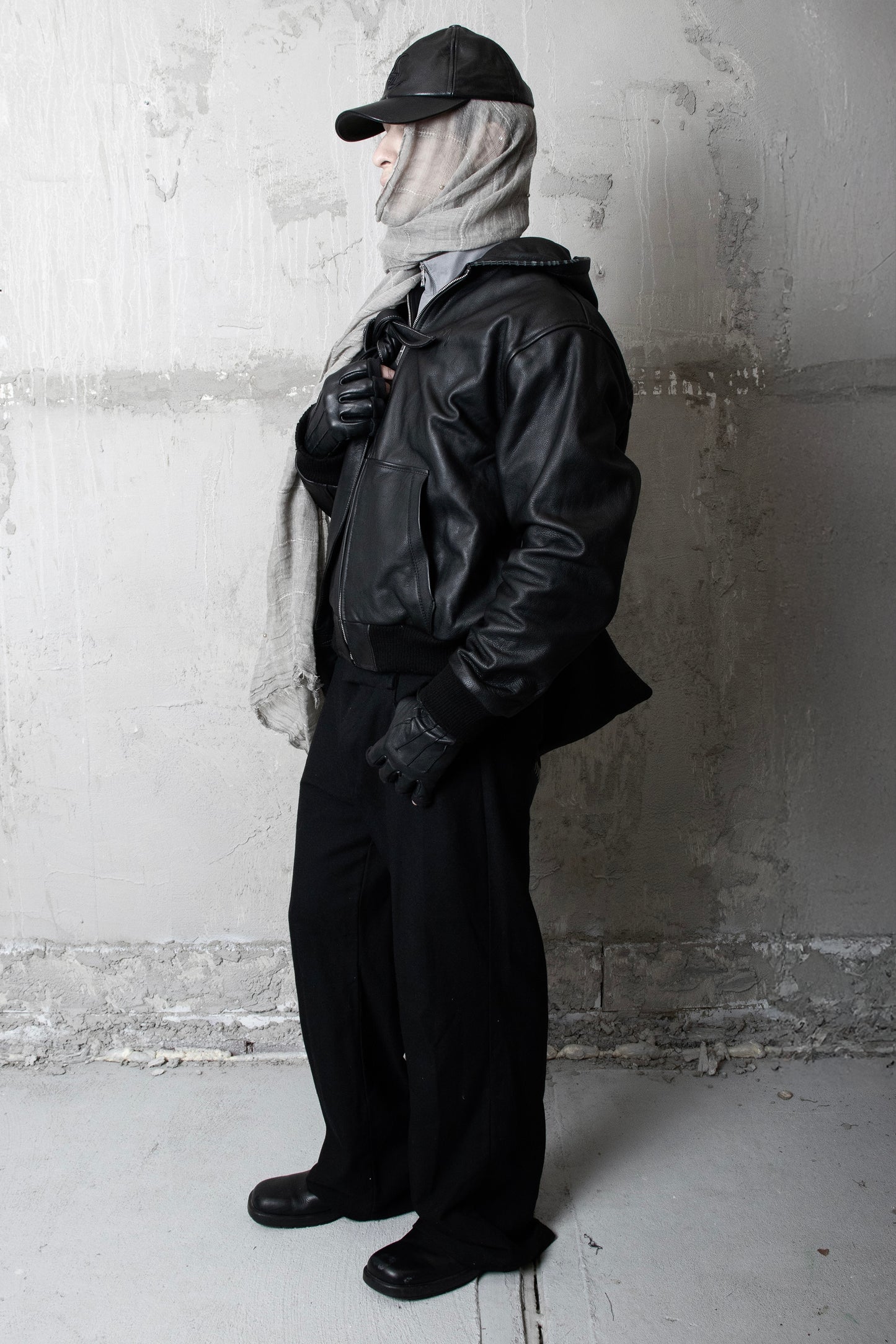 "Amīn" Leather Hoodie