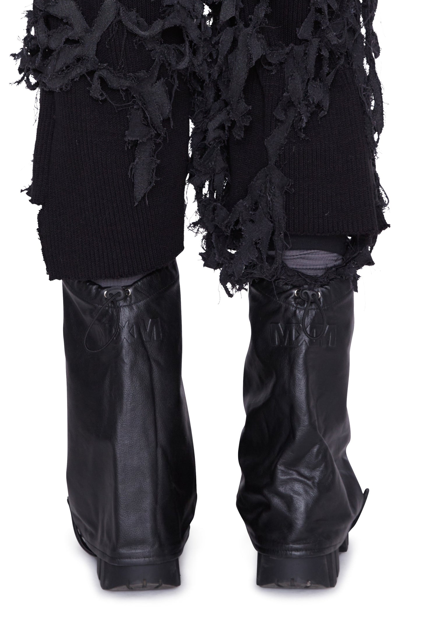 Leather Boot Cover (Noir) (SAMPLE)