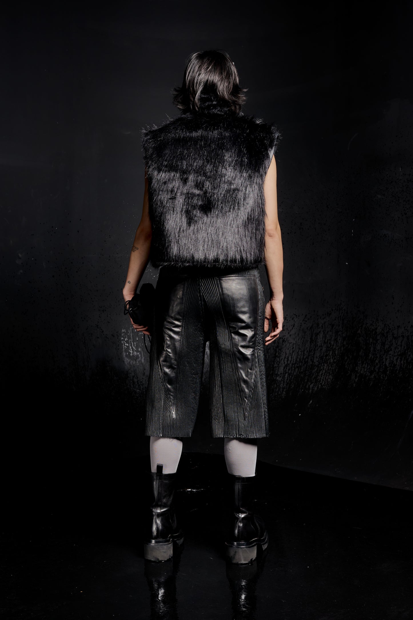 "RÙH" Fur Jacket (Black)