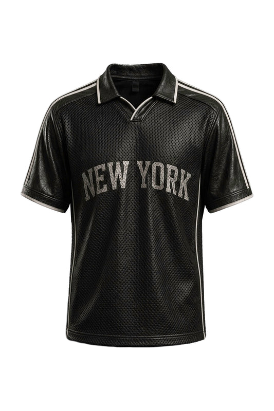 "Finalè" Leather Jersey